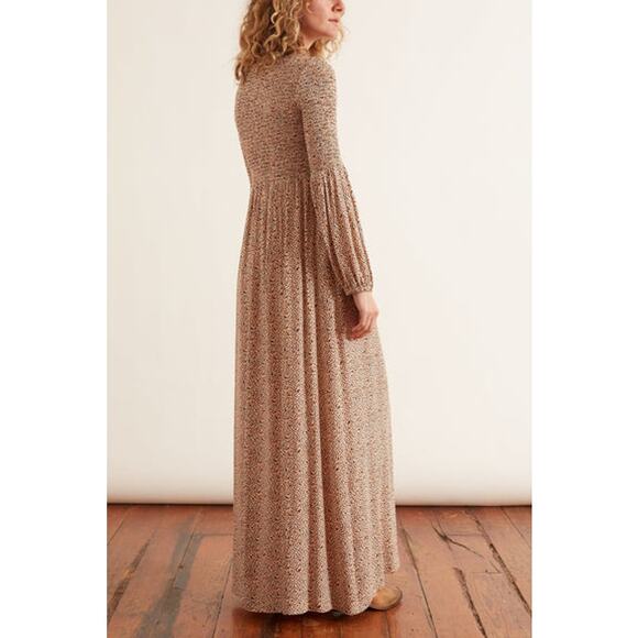 Rodebjer Dress Sandy Dessert Ecru Smocked Long Sleeves Maxi Size XS NEW - Picture 4 of 14